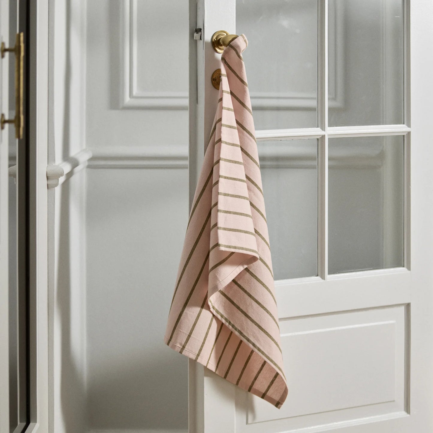 Kinu viskestykke fra Nordal - Lyserød/Grøn - Hængende