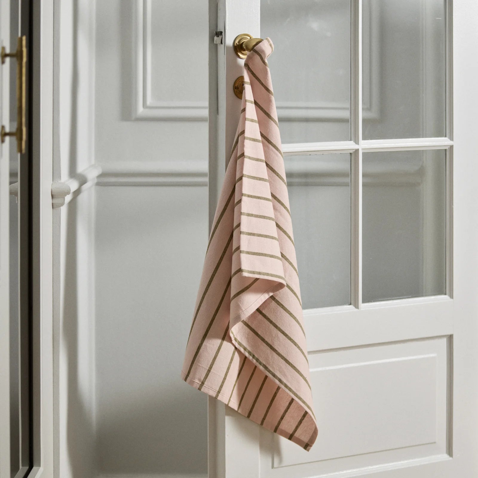 Kinu viskestykke fra Nordal - Lyserød/Grøn - Hængende