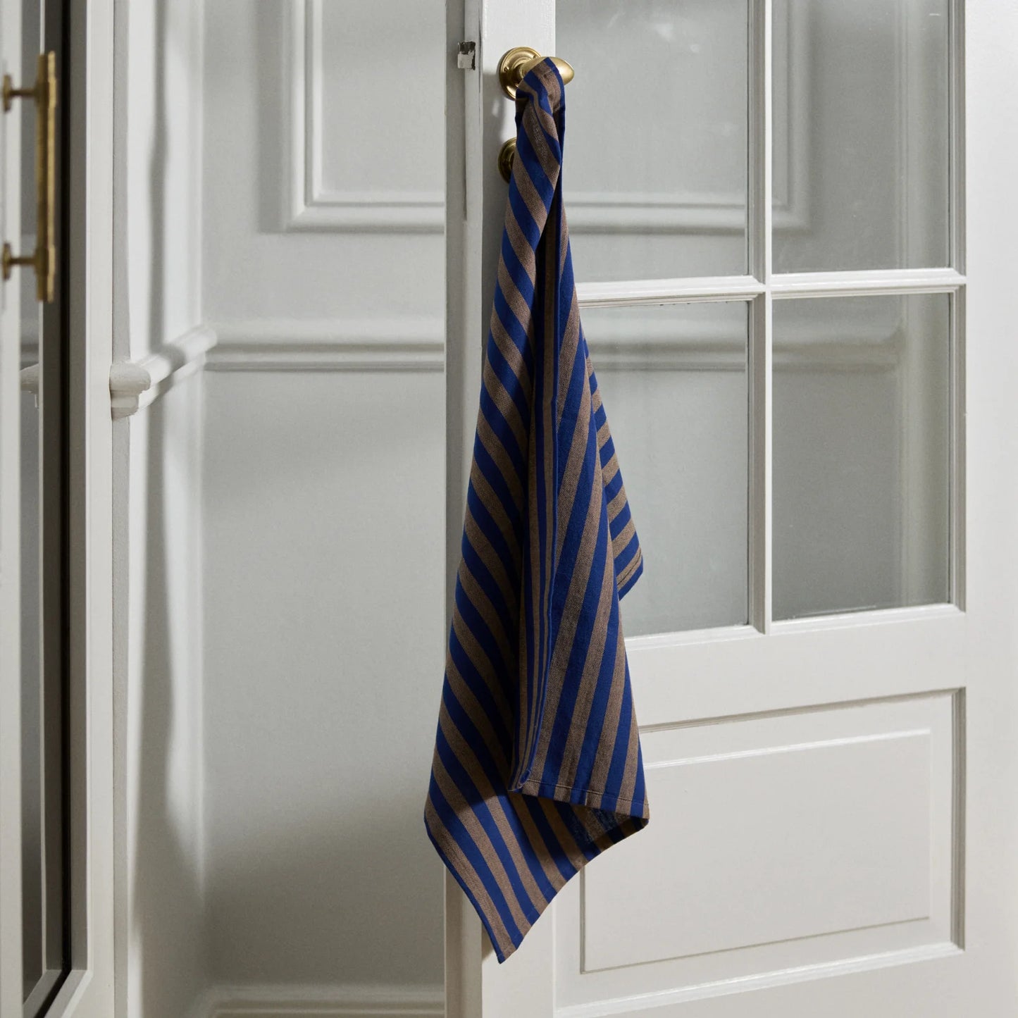 Rafu viskestykke fra Nordal - Brun/Blå - Hængende