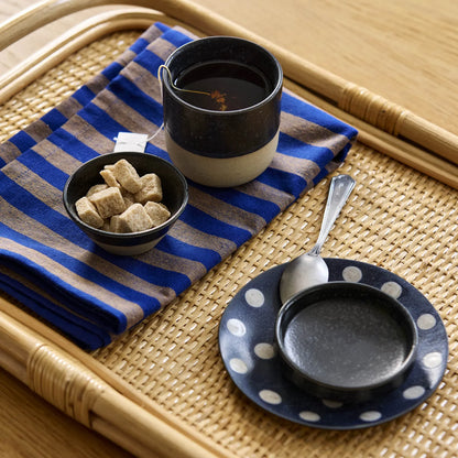 Rafu viskestykke fra Nordal - Brun/Blå - Servering