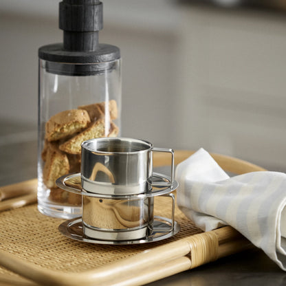 Rafu viskestykke fra Nordal - Hvid/Lyseblå - Servering