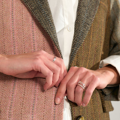 Nuavey Herringbone Blazer fra Nümph - Polignac - Detalje