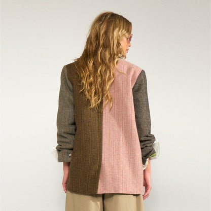 Nuavey Herringbone Blazer fra Nümph - Polignac - Model fra ryggen