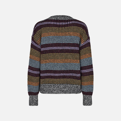 Nubola Cardigan fra Nümph i Blue Fog (ryg)