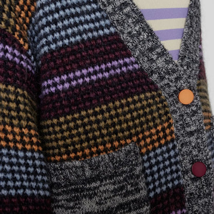 Nubola Cardigan fra Nümph i Blue Fog (detalje)