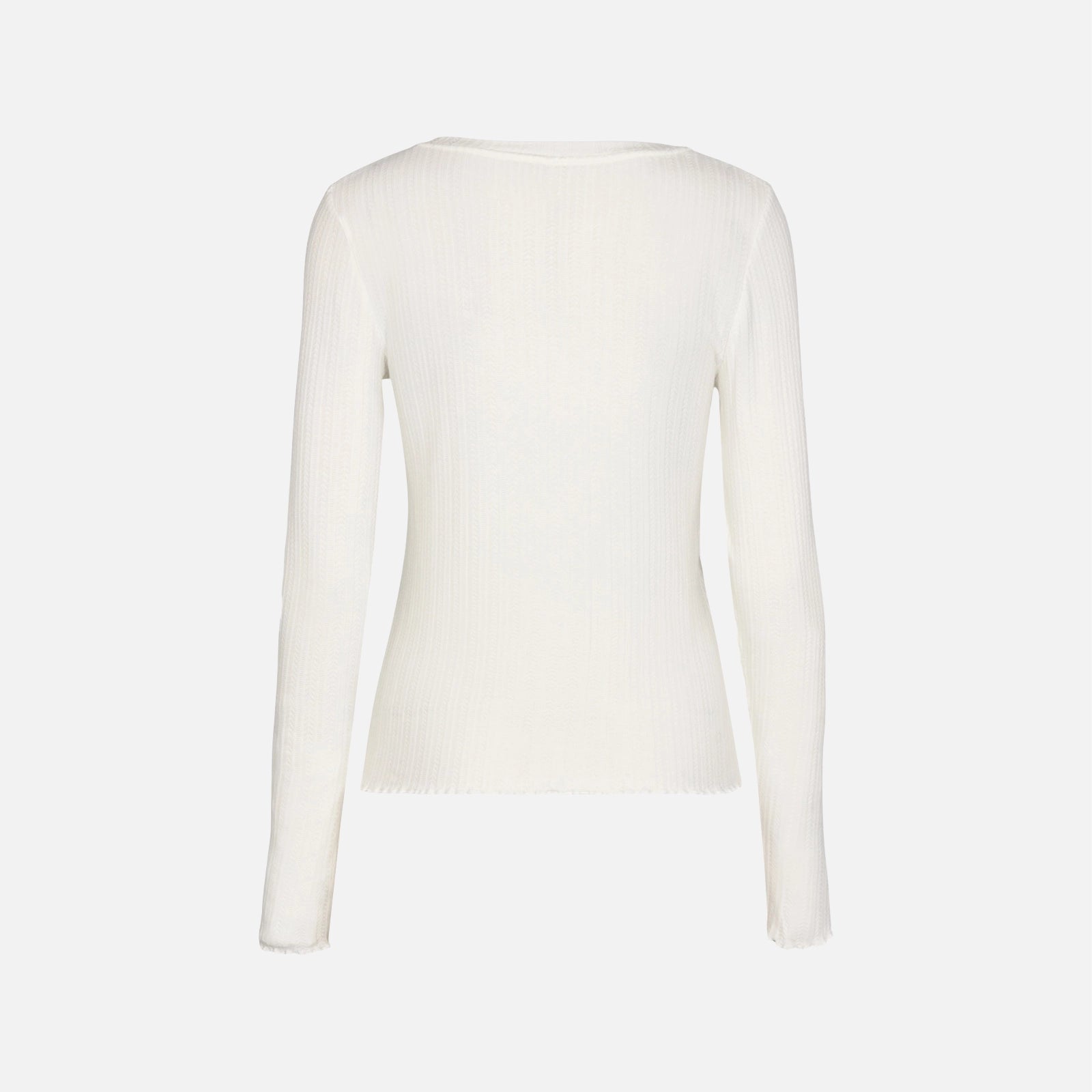 Nuclima bluse fra Nümph i Cloud Dancer (ryg)