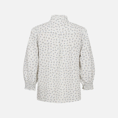 Nufenja Shirt fra Nümph - Grey Blue - Ryg