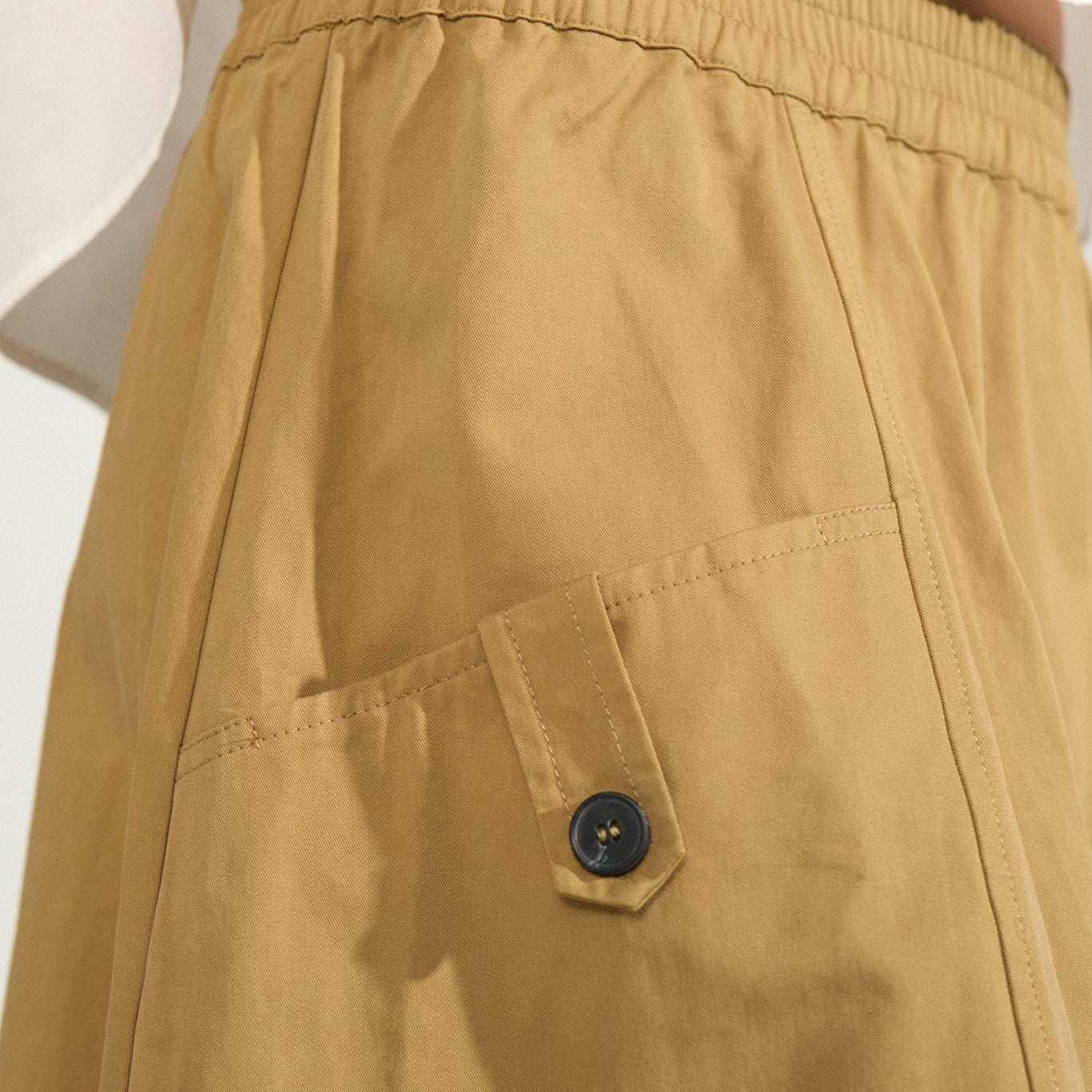 Nulucca Skirt fra Nümph - Kelp - Detalje med lomme