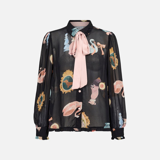 Nuophelia Shirt fra Nümph - Caviar