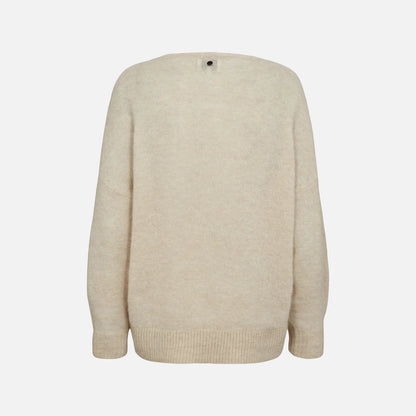 Nuriette V-Neck Pullover fra Nümph - Gray Morn - Ryg