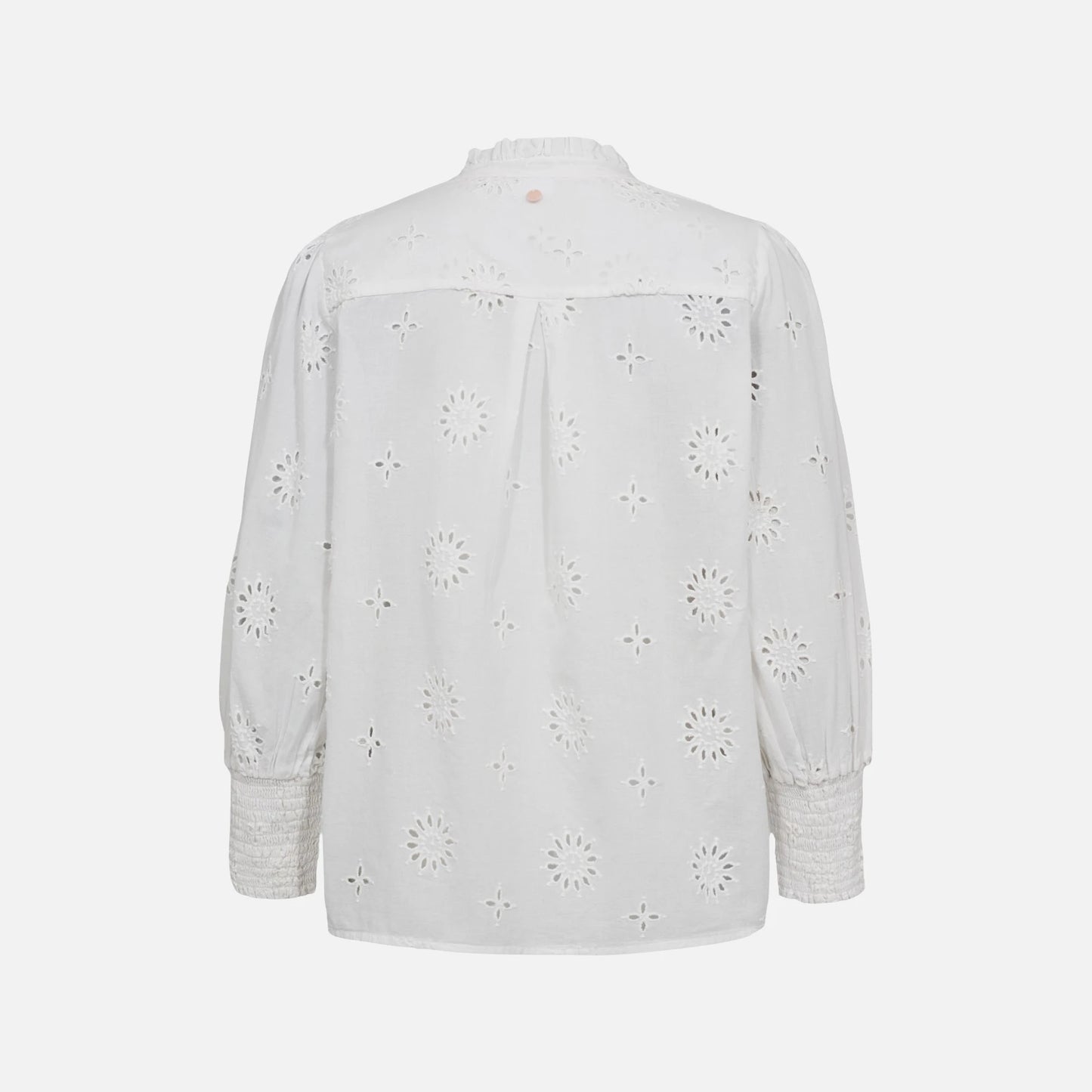 Nusammy Shirt fra Nümph - Bright White - Set fra ryggen
