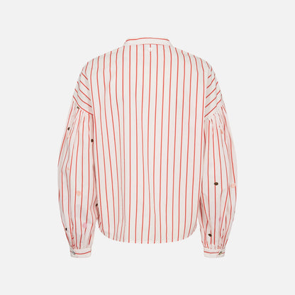 Nusoleima Shirt fra Nümph - Cloud Dancer - Ryg