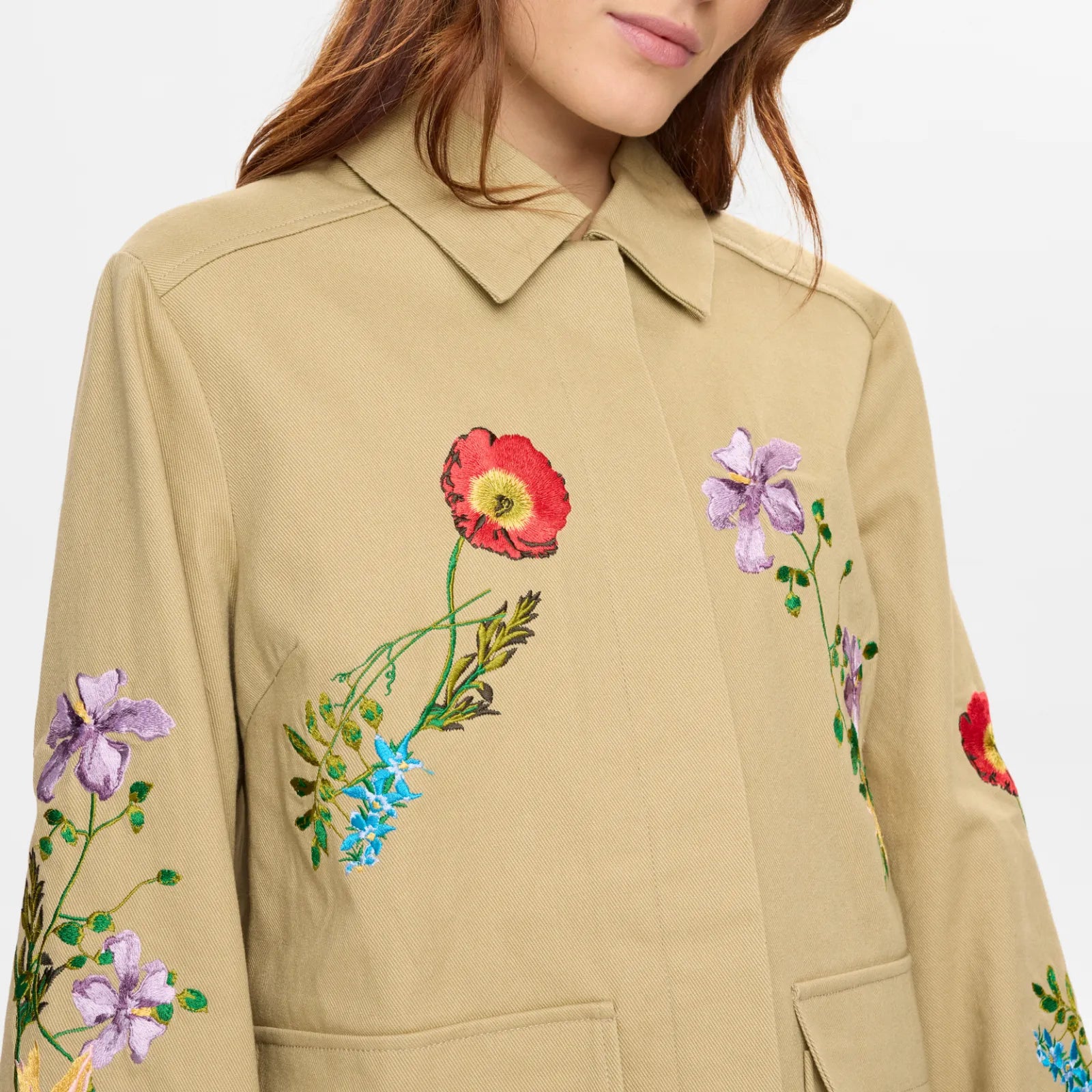 Nuvivalli Jakke fra Nümph - Irish Cream - Detalje