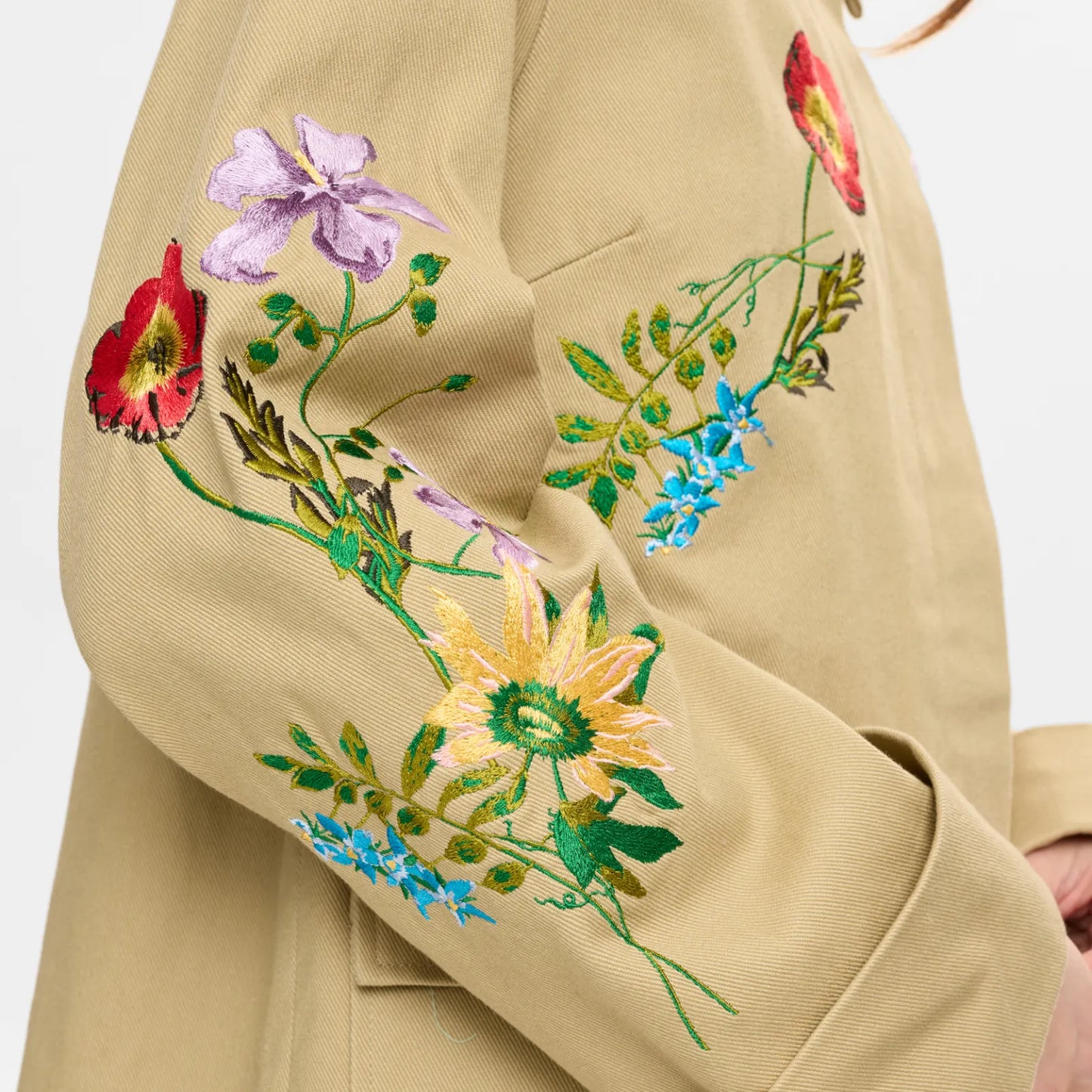 Nuvivalli Jakke fra Nümph - Irish Cream - Detalje ærme