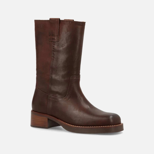 Cameron Støvler fra Phenumb - Brown Leather - Skråt forfra