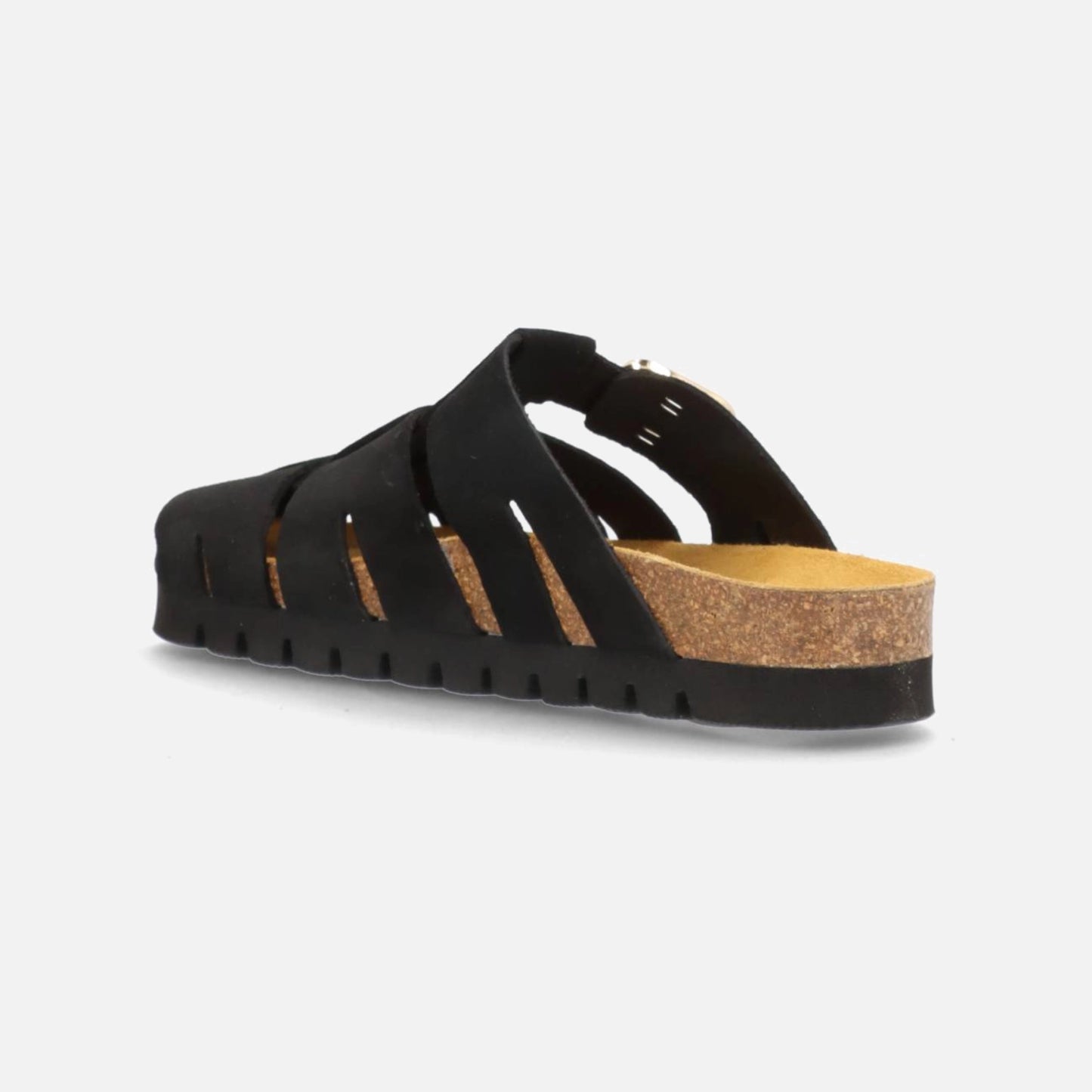 Punch S Slip-ins fra Phenumb - Black Suede - Skråt bagfra