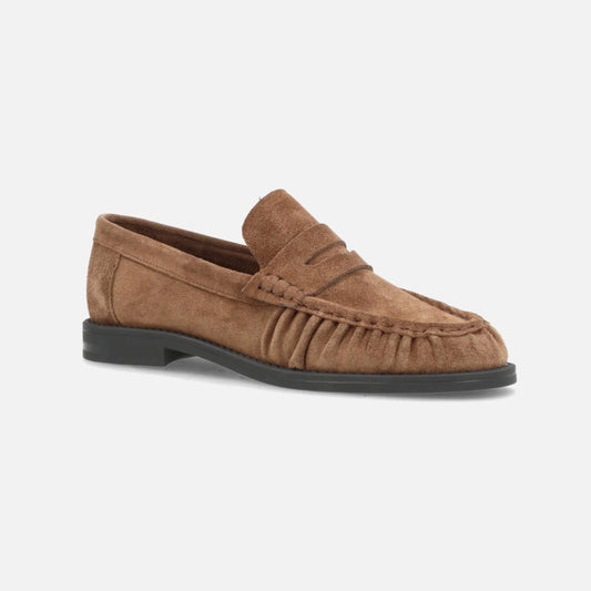 Whisper S Loafers fra Phenumb Copenhagen - Dark Taupe - Skråt forfra
