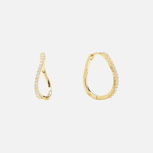 Amelia Petit Crystal Hoops fra Pico Copenhagen