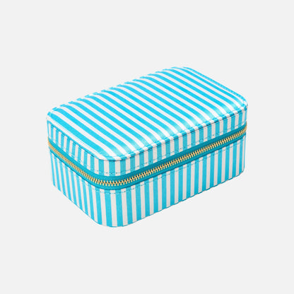Pico Large Jewelry Box - Light Blue Stripe