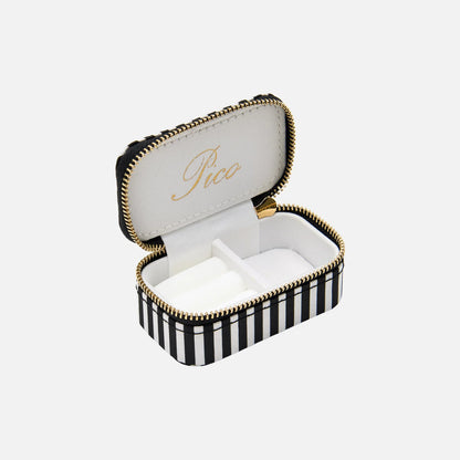 Small Jewelry Box fra Pico - Black Stripe - Åbent