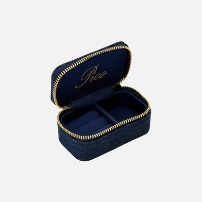 Small Jewellery Box fra Pico - Midnight Denim - Open