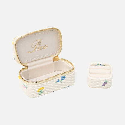 Small Trinket Box fra Pico - Ivory Flower - Open 2