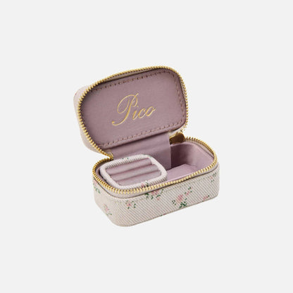 Small Trinket Box fra Pico - Taupe Flower - Åbent