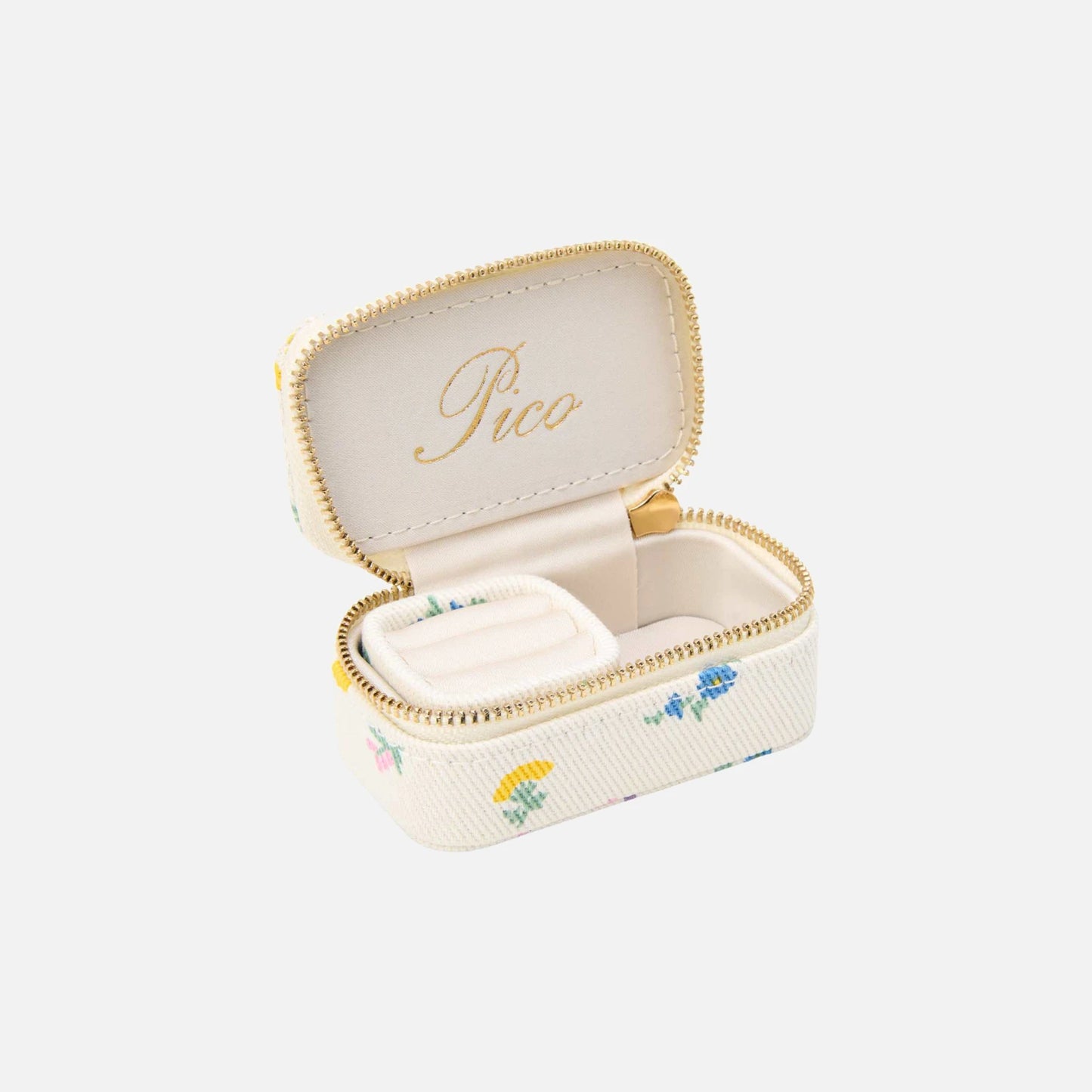 Small Trinket Box fra Pico - Ivory Flower - Open