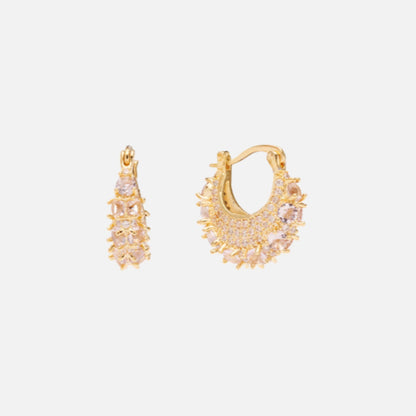 Zahara Crystal Hoops fra Pico - Champagne