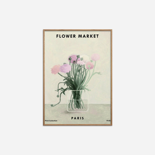 Flower Market Paris Plakat af NKTN