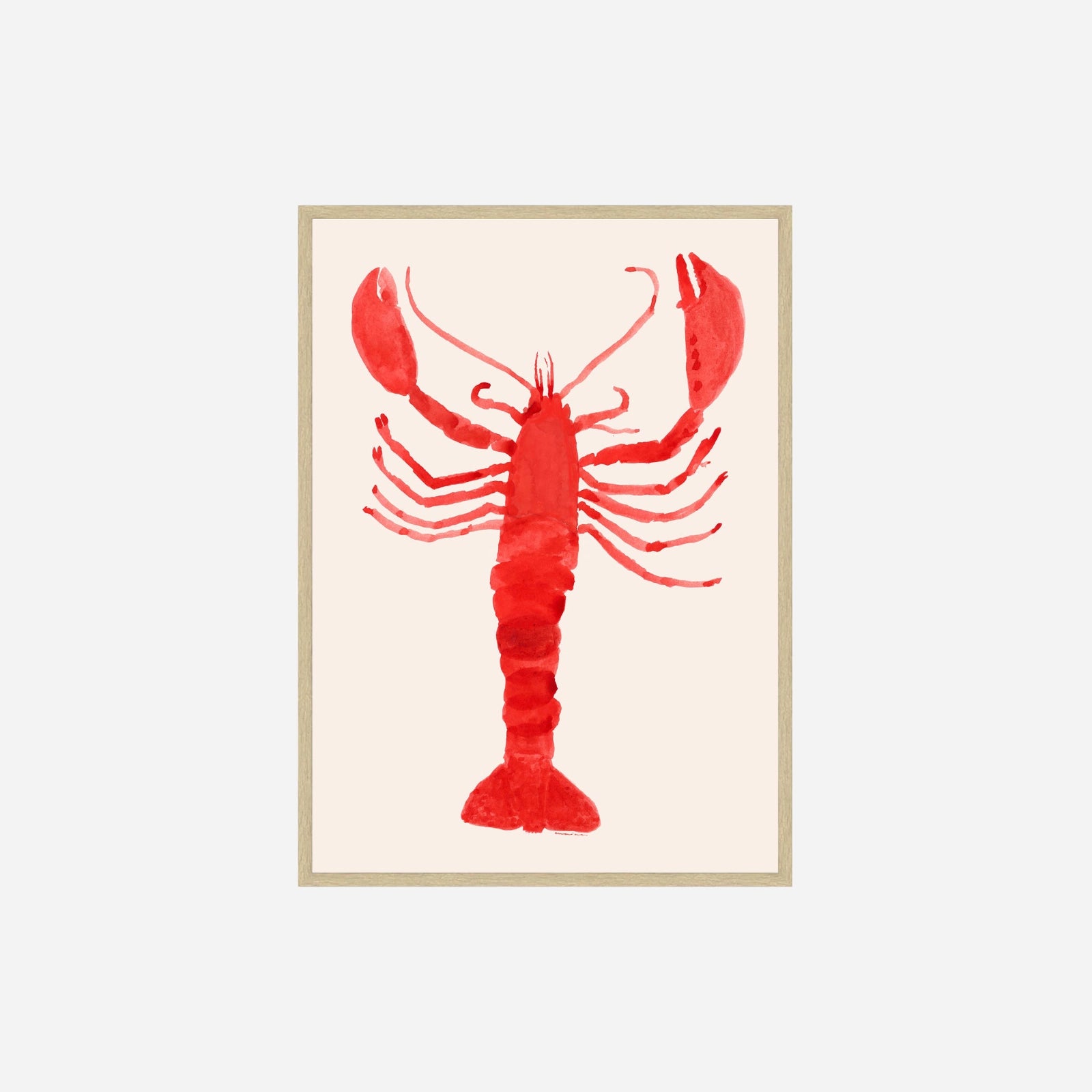 Langosta Plakat af Marina Garcia Fernandez fra Poster & Frame