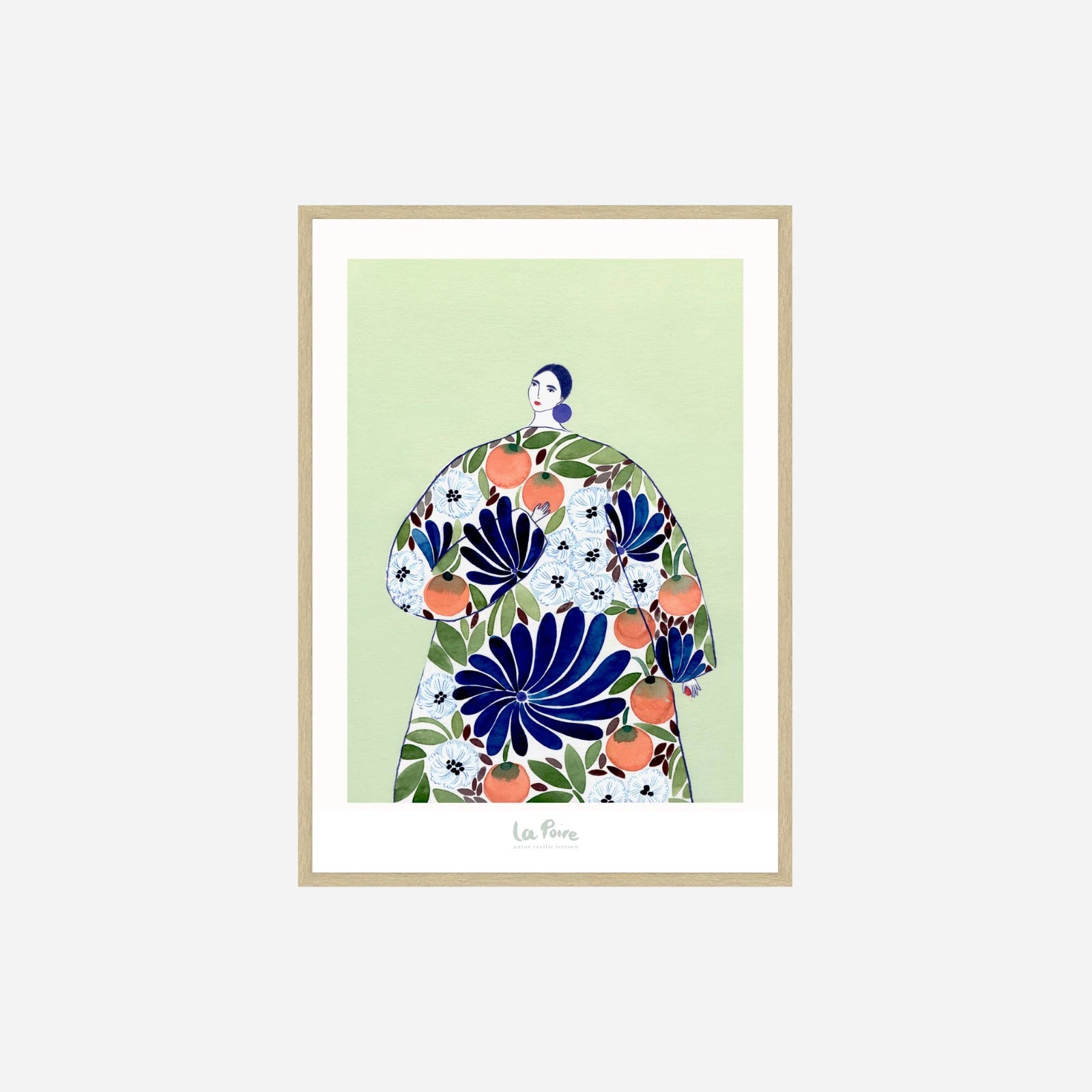 Orange Coat plakat af La Poire fra Poster & Frame