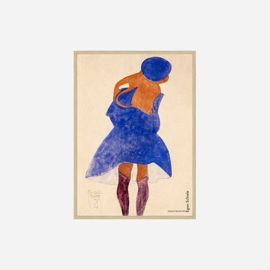 Standing Girl plakat af Egon Schiele fra Poster & Frame