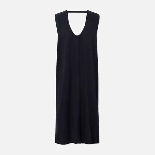 Donella Sandwashed CT Tencel Dress - Rue De Toyko - Navy
