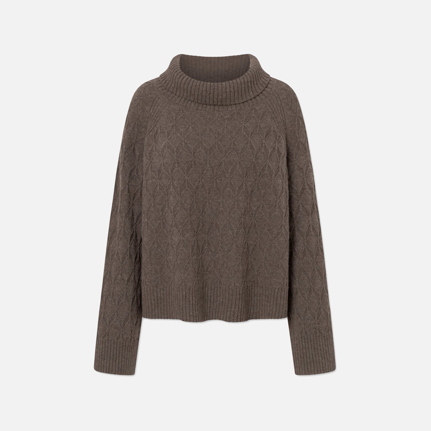 Kimiko Meino Cashmere Sweater - Rue De Tokyo - Dark Brown Melange
