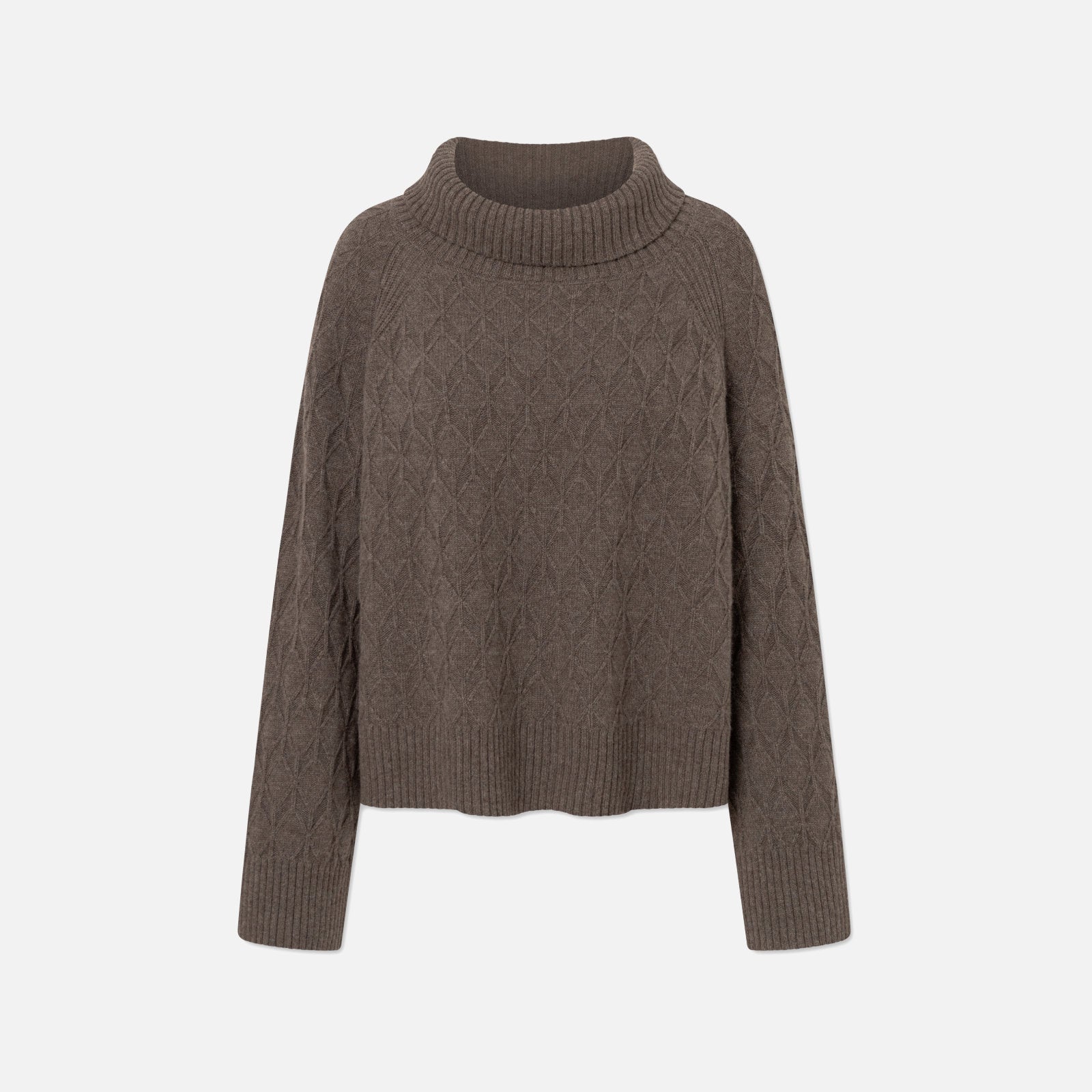 Kimiko Meino Cashmere Sweater - Rue De Tokyo - Dark Brown Melange