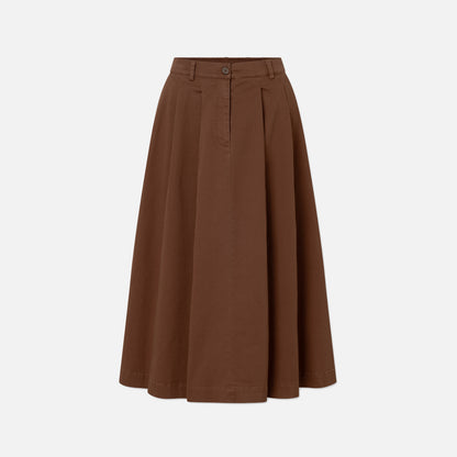 Pen Twill Skirt - Rue De Tokyo - Capuccino