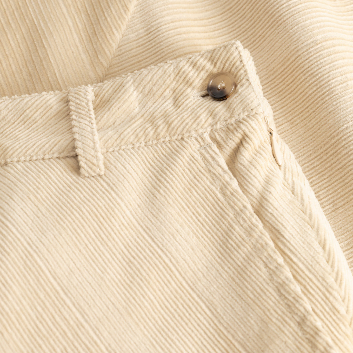 Prym Structured Corduroy Skirt - Rue De Tokyo - Eggshell - Detalje