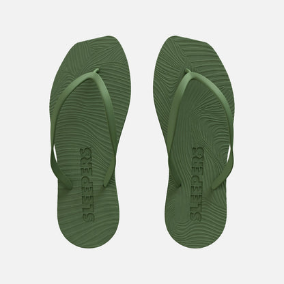 Sleepers Tapered Flip Flop - Green