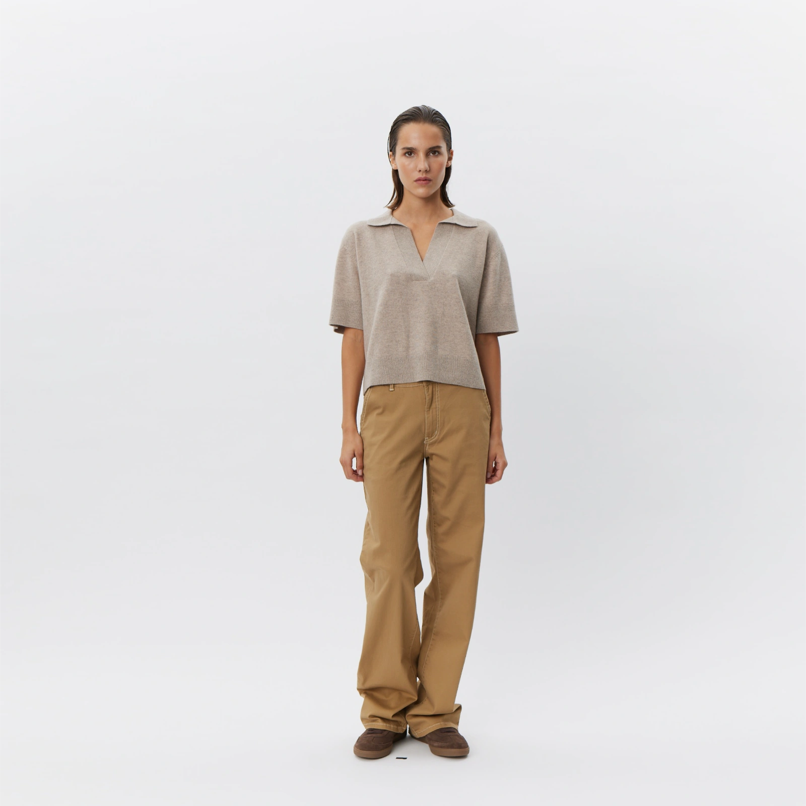 AmalySW Blouse fra Sofie Schnoor - Brown Melange - Model