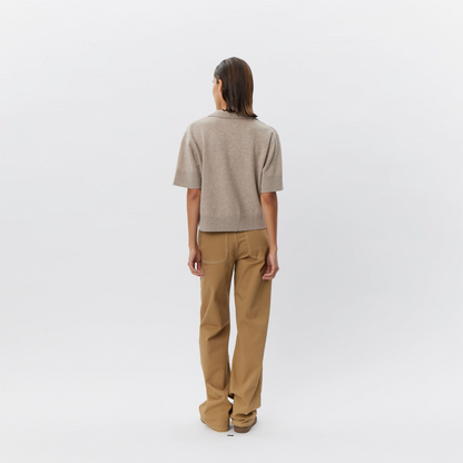 AmalySW Blouse fra Sofie Schnoor - Brown Melange - Model fra ryggen