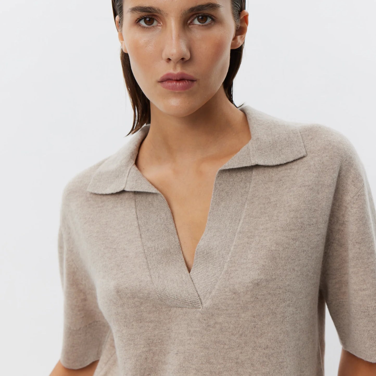 AmalySW Blouse fra Sofie Schnoor - Brown Melange - Detalje