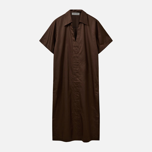 AsanaSW Oversize Shirt Dress fra Sofie Schnoor - Intense Brown