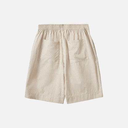 BlairSW Bermuda Shorts fra Sofie Schnoor - Off White/Black Stripe - Ryg