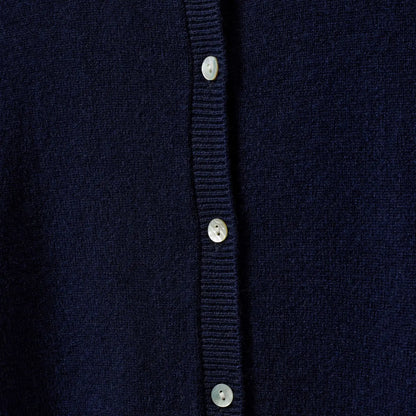 Cardigan i uld - Sofie Schnoor - Navy - Detalje