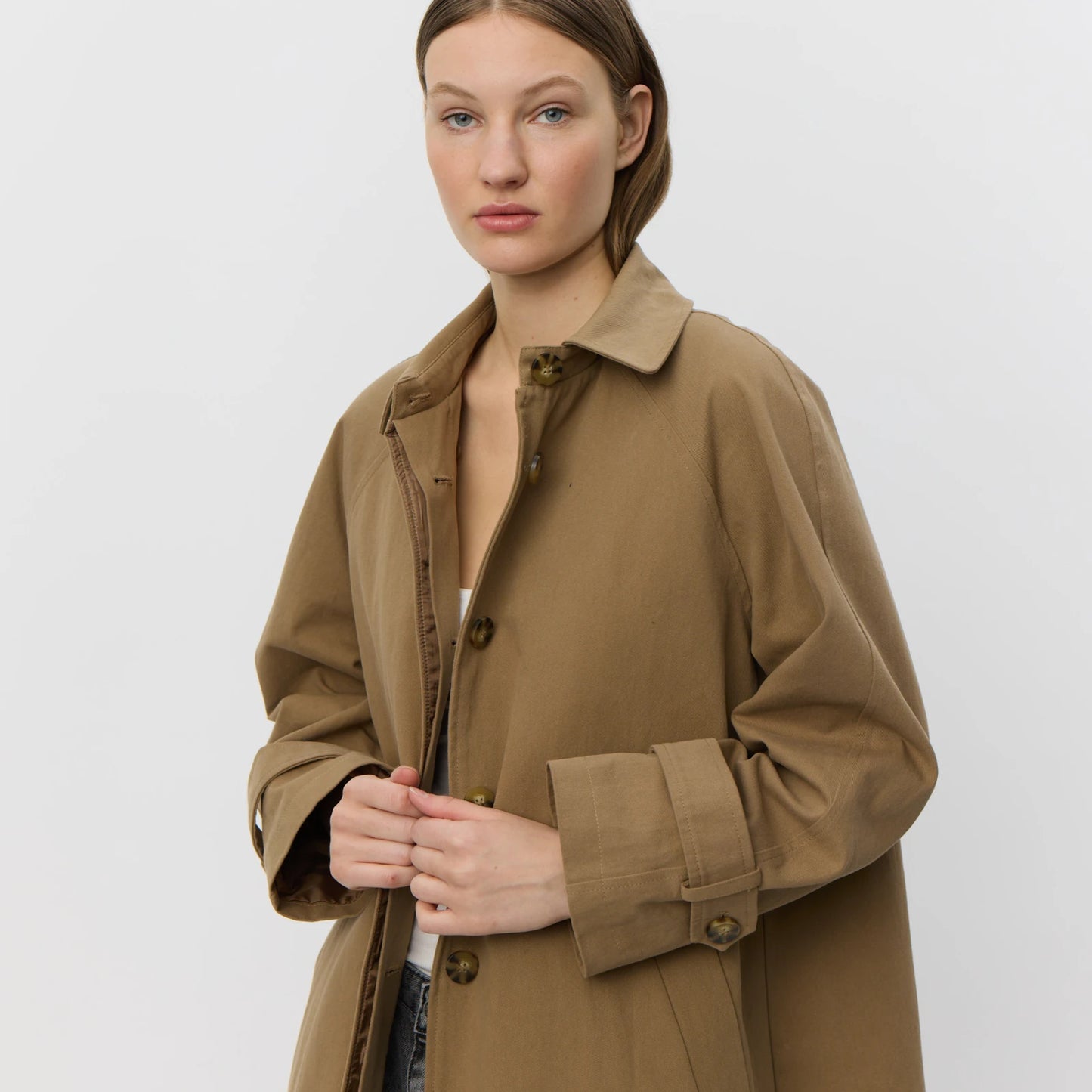 EniseSW Coat fra Sofie Schnoor - Camel - Detaljefoto