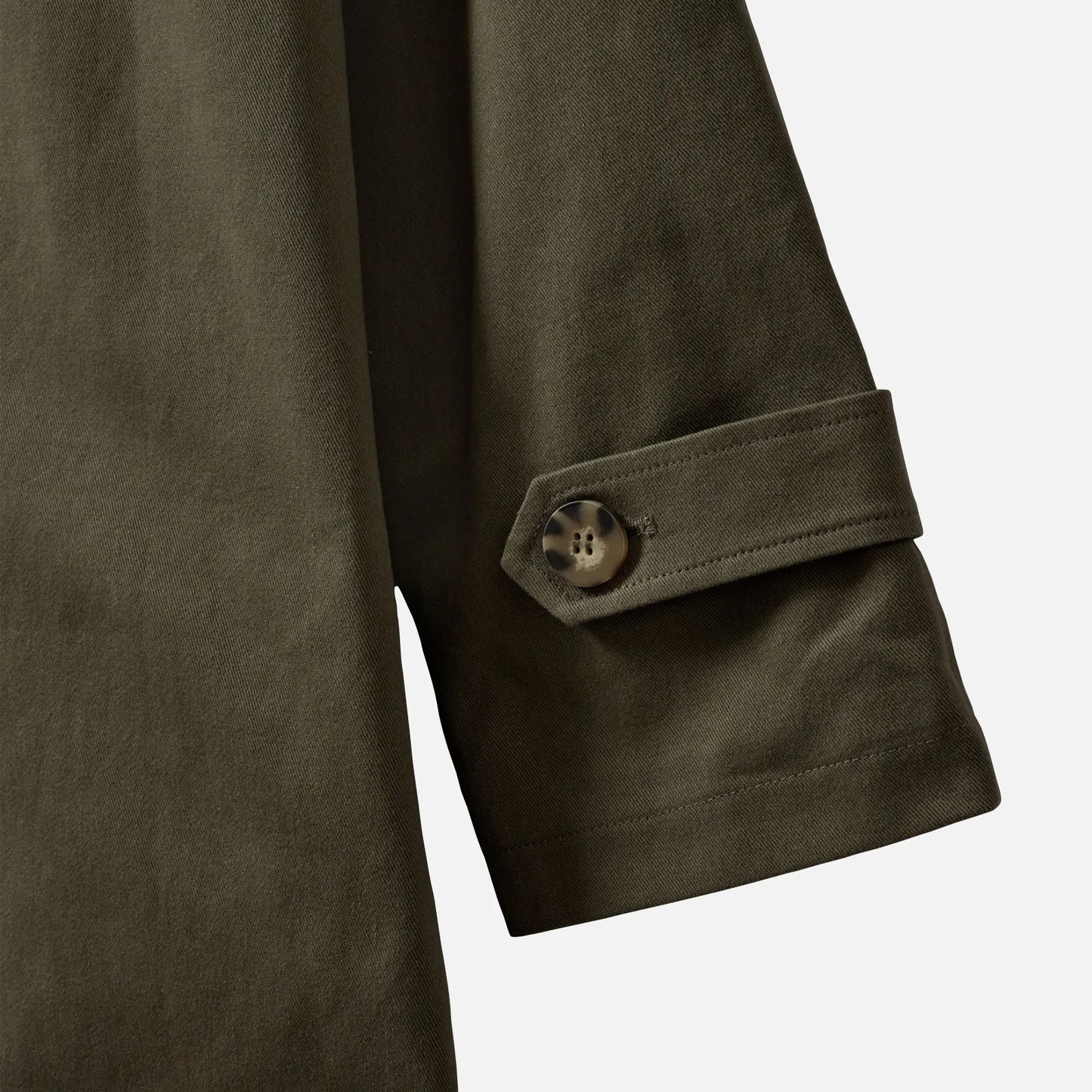 Filippa Coat fra Sofie Schnoor - Army Green - Detaljefoto af ærme