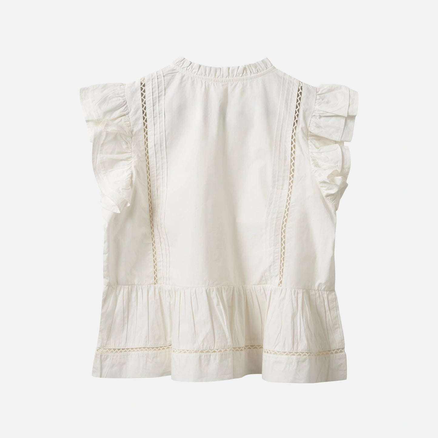 JulienSW Frill Cotton Top fra Sofie Schnoor - White Alyssum - Ryg