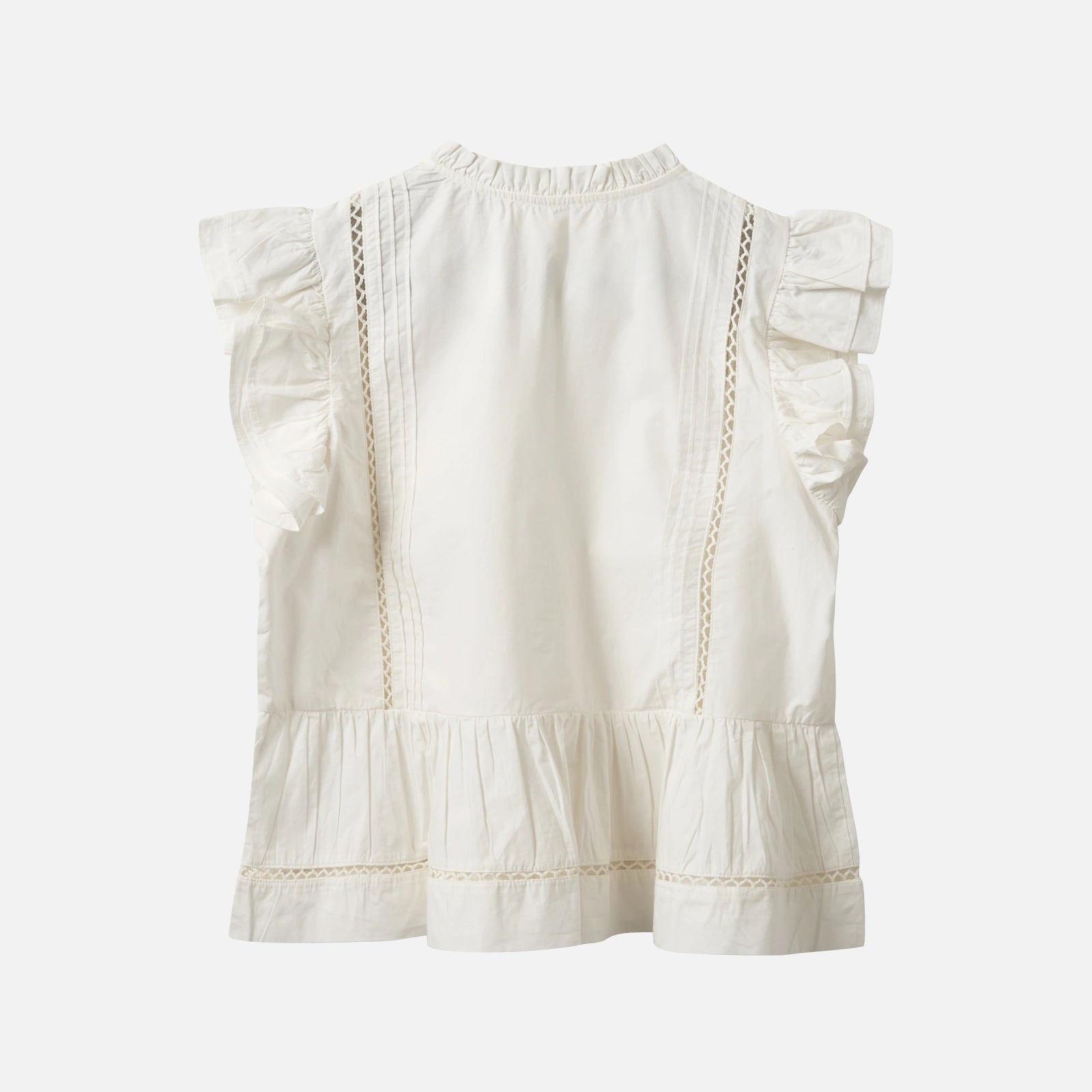 JulienSW Frill Cotton Top fra Sofie Schnoor - White Alyssum - Ryg