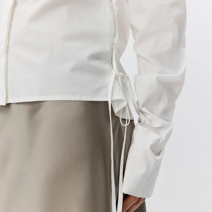 ShirtSW String Detail Shirt fra Sofie Schnoor - Off White - Detalje